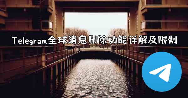 Telegram全球消息删除功能详解及限制 - 電報Windowsチュートリアルチュートリアル