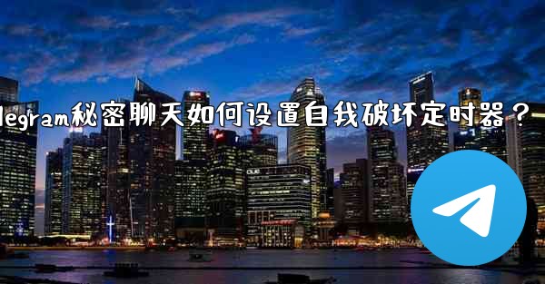 Telegram秘密聊天如何设置自我破坏定时器？ - 電報Windowsチュートリアルチュートリアル