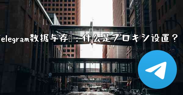 Telegram のデータとストレージ設定の「プロキシ」とは何ですか？,Telegram数据与存储：什么是プロキシ设置？ - 電報Windowsチュートリアルチュートリアル
