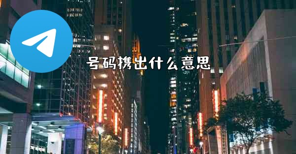 号码携出什么意思 - 電報Windowsチュートリアルチュートリアル