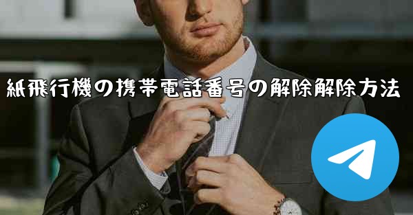 紙飛行機の携帯電話番号の解除解除方法 - 電報Windowsチュートリアルチュートリアル