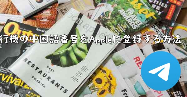 紙飛行機の中国語番号をAppleに登録する方法 - 電報Windowsチュートリアルチュートリアル