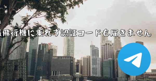 紙飛行機に乗れず認証コードも届きません - 電報Windowsチュートリアルチュートリアル
