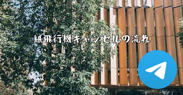 紙飛行機キャンセルの流れ - 電報Windowsチュートリアルチュートリアル