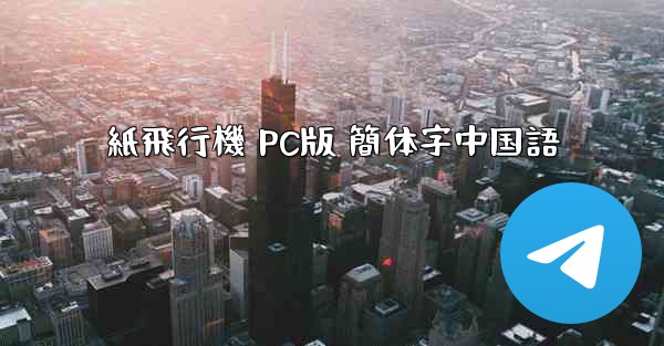 紙飛行機 PC版 簡体字中国語