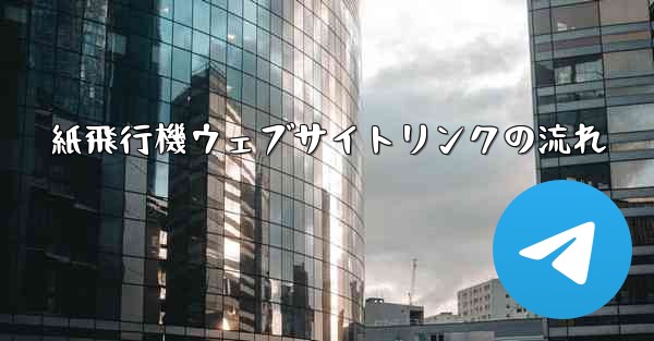 紙飛行機ウェブサイトリンクの流れ - 電報Windowsチュートリアルチュートリアル