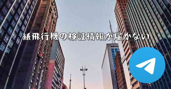 紙飛行機の検証情報が届かない