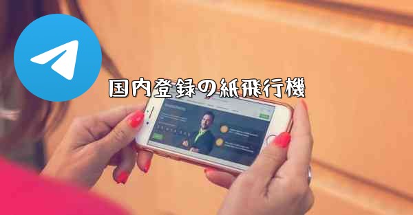 国内登録の紙飛行機 - 電報Windowsチュートリアルチュートリアル