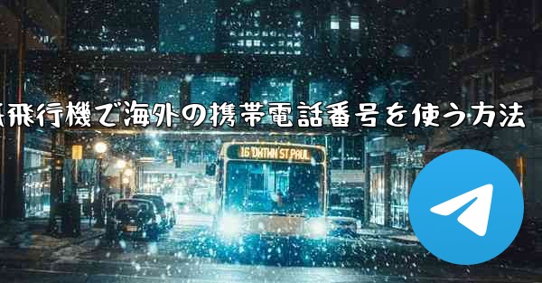 紙飛行機で海外の携帯電話番号を使う方法 - 電報Windowsチュートリアルチュートリアル