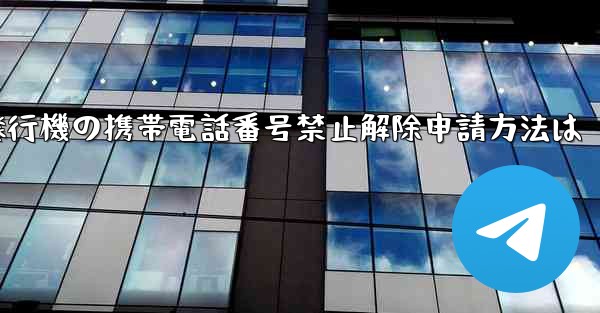 紙飛行機の携帯電話番号禁止解除申請方法は - 電報Windowsチュートリアルチュートリアル