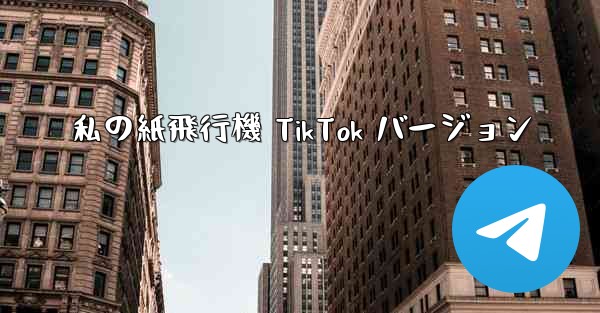 私の紙飛行機 TikTok バージョン - 電報Windowsチュートリアルチュートリアル