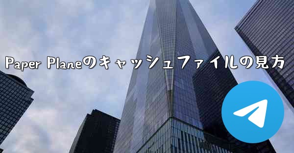 Paper Planeのキャッシュファイルの見方 - 電報Windowsチュートリアルチュートリアル