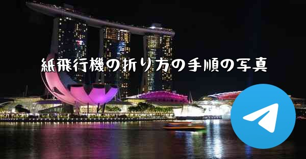 紙飛行機の折り方の手順の写真 - 電報Windowsチュートリアルチュートリアル