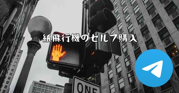 紙飛行機のセルフ購入 - 電報Windowsチュートリアルチュートリアル