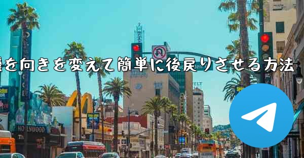 飛行機を向きを変えて簡単に後戻りさせる方法 - 電報Windowsチュートリアルチュートリアル