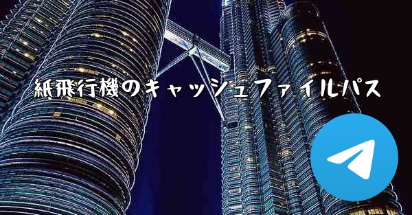 紙飛行機のキャッシュファイルパス - 電報Windowsチュートリアルチュートリアル