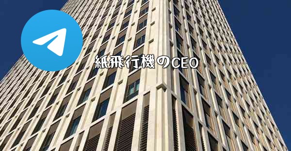 紙飛行機のCEO - 電報Windowsチュートリアルチュートリアル