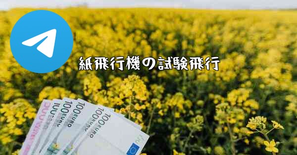 紙飛行機の試験飛行 - 電報Windowsチュートリアルチュートリアル