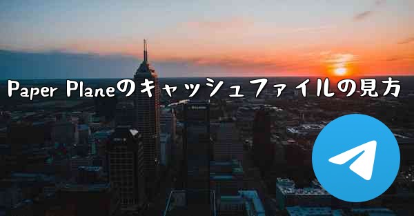 Paper Planeのキャッシュファイルの見方 - 電報Windowsチュートリアルチュートリアル