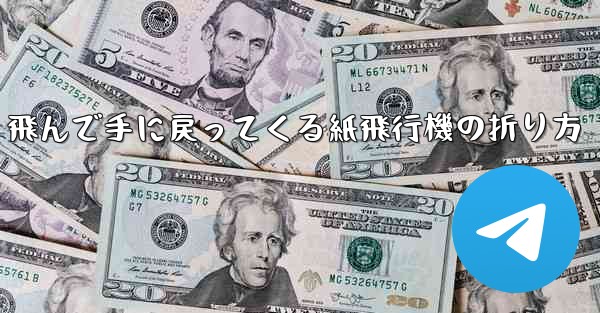 飛んで手に戻ってくる紙飛行機の折り方 - 電報Windowsチュートリアルチュートリアル