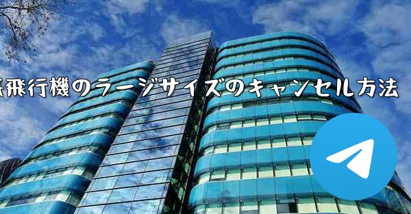 紙飛行機のラージサイズのキャンセル方法 - 電報Windowsチュートリアルチュートリアル