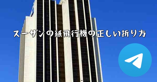 スーザンの紙飛行機の正しい折り方