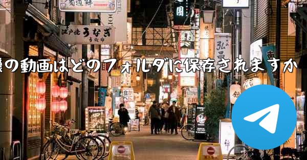 紙飛行機の動画はどのフォルダに保存されますか - 電報Windowsチュートリアルチュートリアル