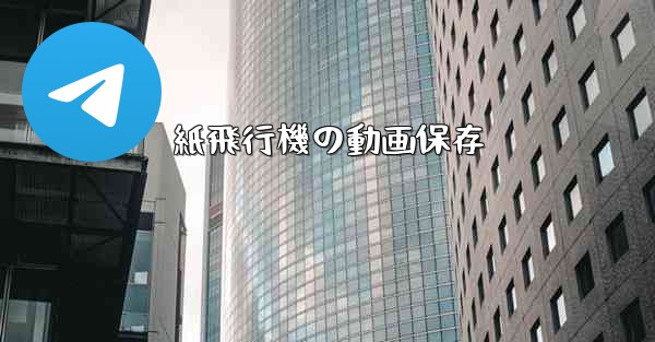 紙飛行機の動画保存 - 電報Windowsチュートリアルチュートリアル