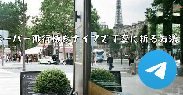 ティッシュペーパー飛行機をナイフで丁寧に折る方法