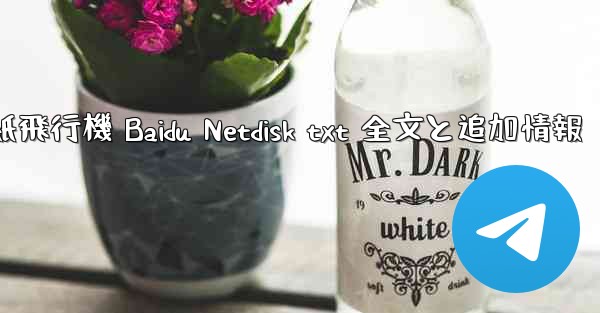 紙飛行機 Baidu Netdisk txt 全文と追加情報 - 電報Windowsチュートリアルチュートリアル