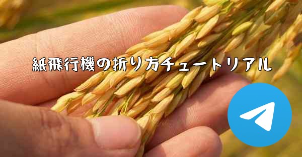 紙飛行機の折り方チュートリアル - 電報Windowsチュートリアルチュートリアル