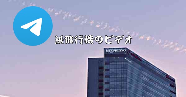 紙飛行機のビデオ