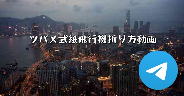 ツバメ式紙飛行機折り方動画