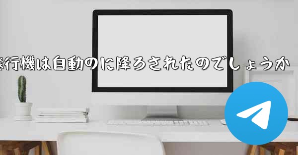 なぜ紙飛行機は自動のに降ろされたのでしょうか