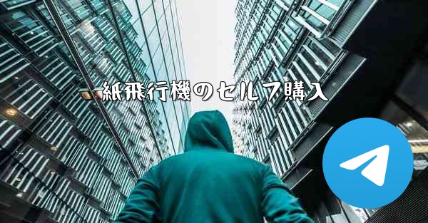 <b>紙飛行機のセルフ購入</b>