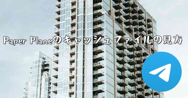 Paper Planeのキャッシュファイルの見方 - 電報Windowsチュートリアルチュートリアル