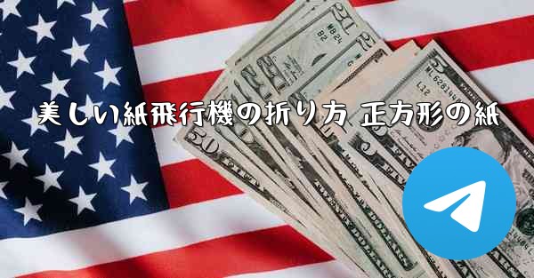 美しい紙飛行機の折り方 正方形の紙
