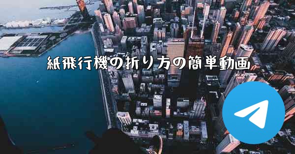 紙飛行機の折り方の簡単動画