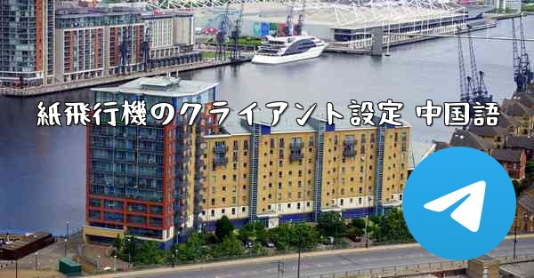 紙飛行機のクライアント設定 中国語 - 電報Windowsチュートリアルチュートリアル