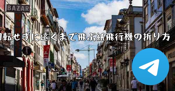 回転せずに遠くまで飛ぶ紙飛行機の折り方
